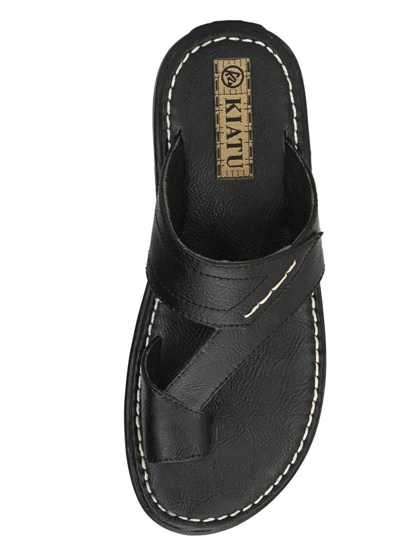 black slip on slippers - 17171984 - Zoom Image - 4
