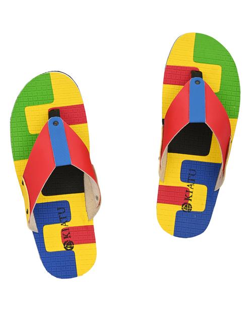multi colored toe separator slippers - 17172007 - Very Small Image - 1