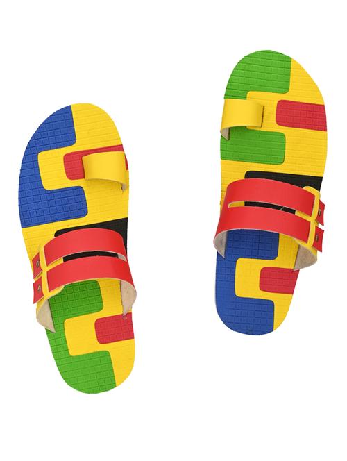 multi colored toe separator slippers - 17172008 - Standard Image - 1