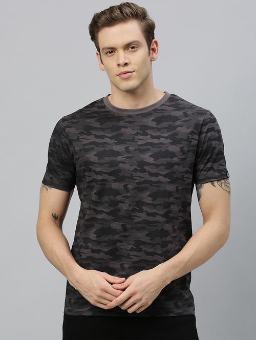 grey camouflage print t-shirt - 17172180 - Standard Image - 1