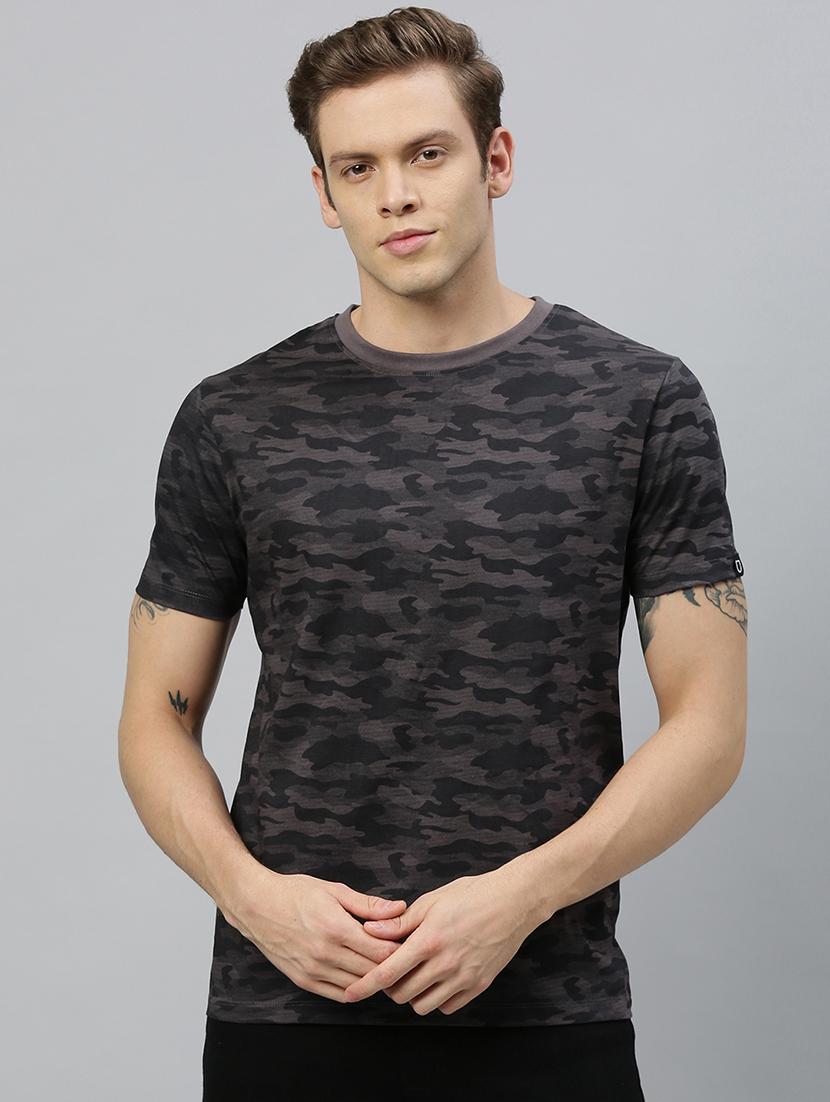 grey camouflage print t-shirt - 17172180 - Zoom Image - 1