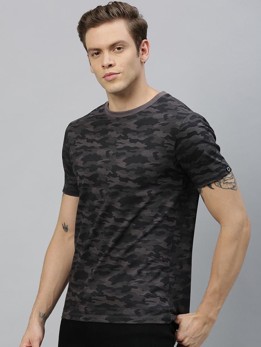 grey camouflage print t-shirt - 17172180 - Zoom Image - 2