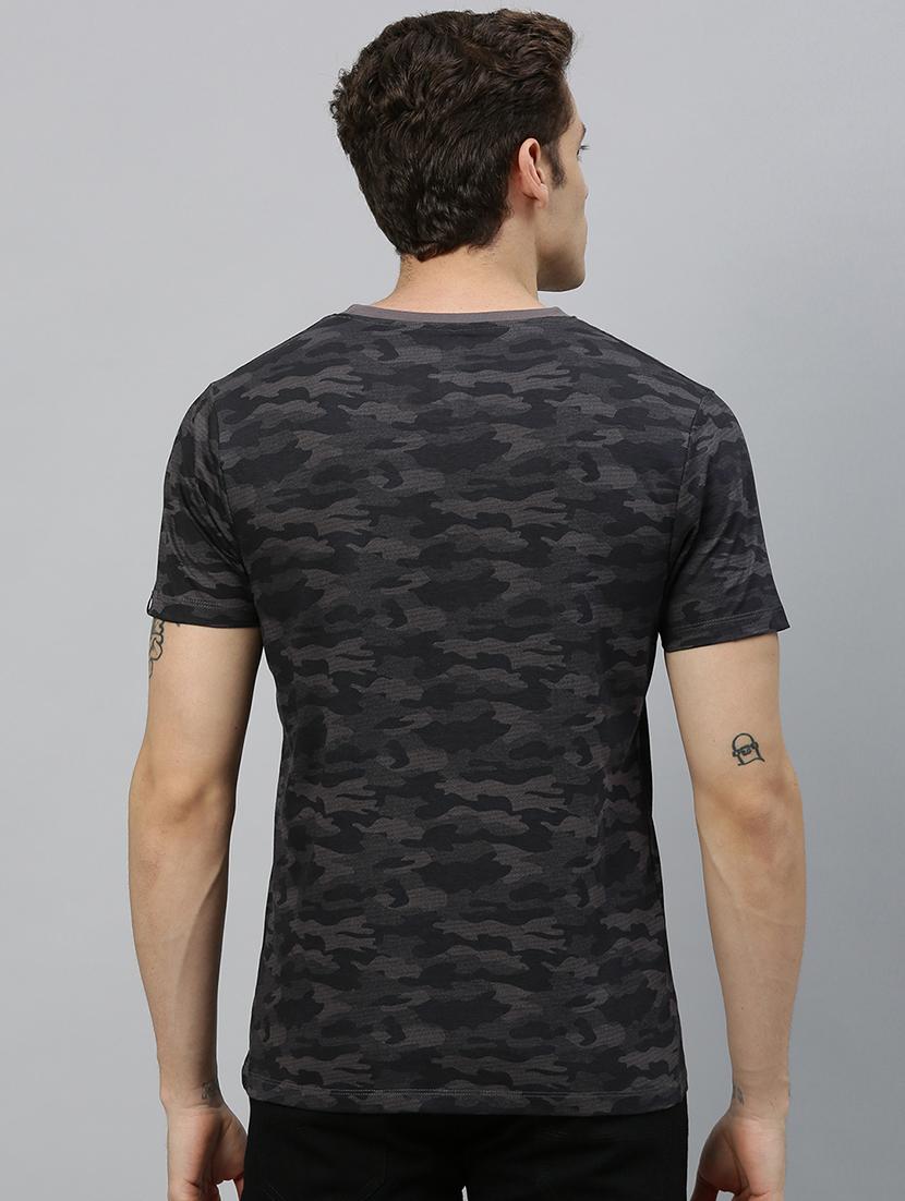 grey camouflage print t-shirt - 17172180 - Zoom Image - 3