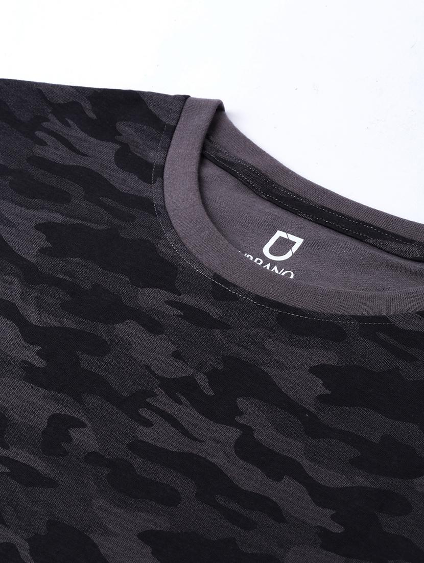 grey camouflage print t-shirt - 17172180 - Zoom Image - 5