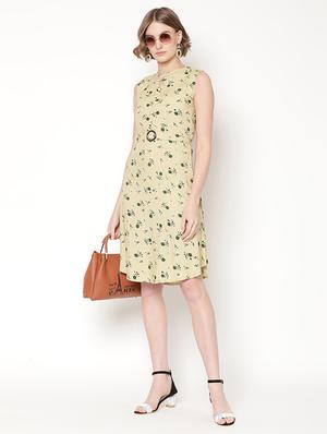 tie back ditsy floral dress - 17172840 - Standard Image - 5