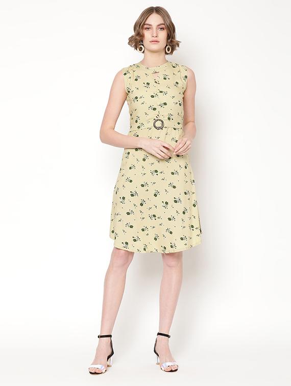 tie back ditsy floral dress - 17172840 - Zoom Image - 1