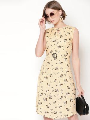 tie back ditsy floral dress - 17172842 - Standard Image - 5