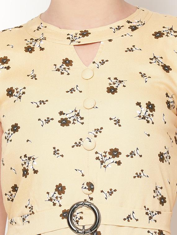 tie back ditsy floral dress - 17172842 - Zoom Image - 6