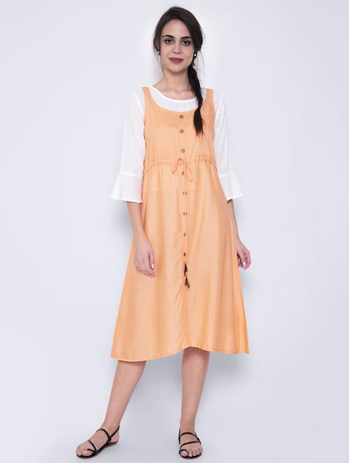 drawstring waist a-line dress - 17173067 - Standard Image - 1