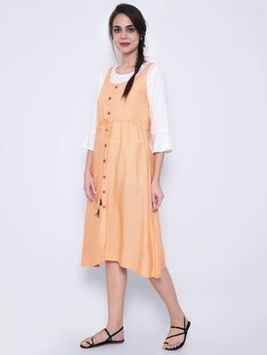 drawstring waist a-line dress - 17173067 - Standard Image - 2