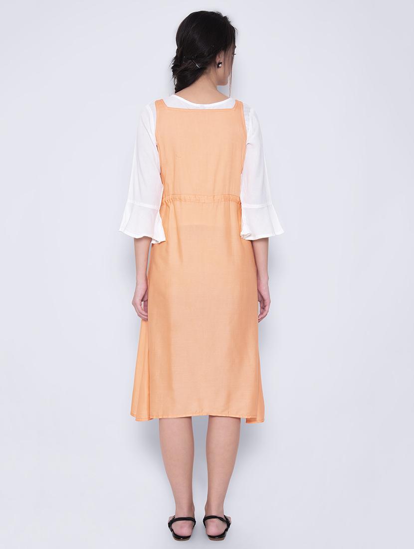 drawstring waist a-line dress - 17173067 - Zoom Image - 3