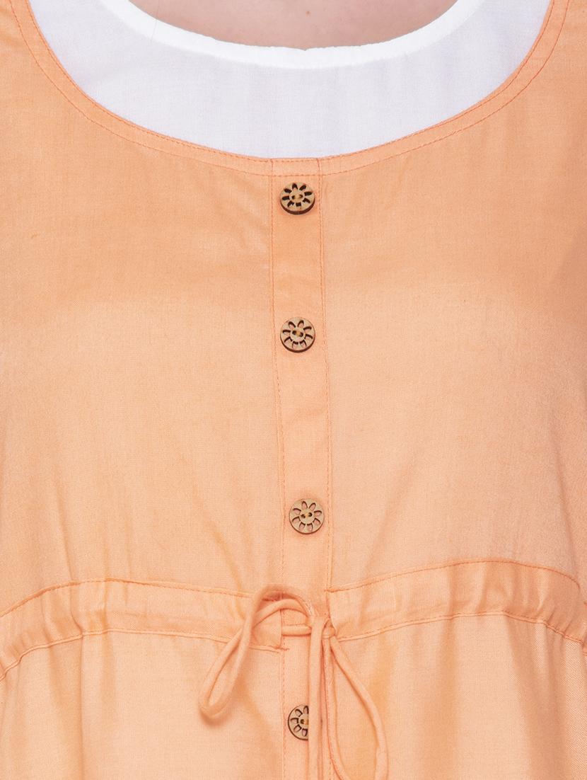 drawstring waist a-line dress - 17173067 - Zoom Image - 4