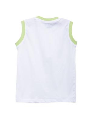 white cotton blend vest - 17173081 - Standard Image - 2