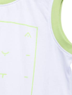 white cotton blend vest - 17173081 - Standard Image - 3