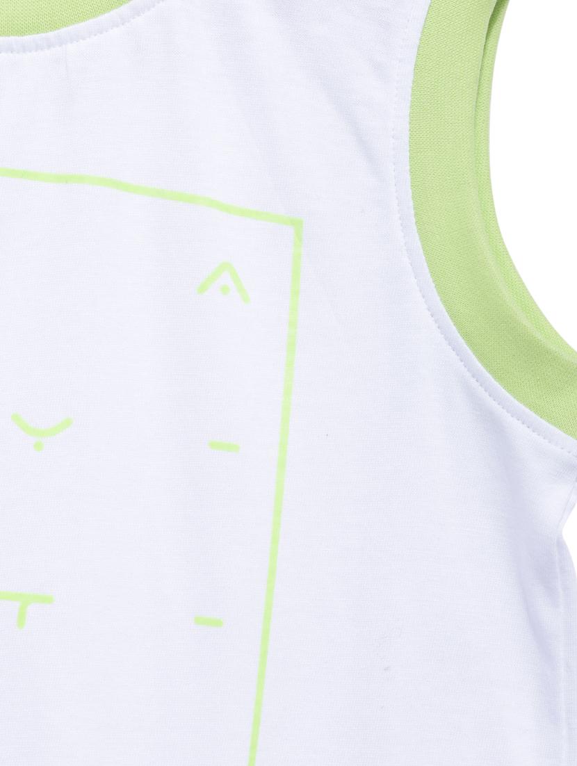 white cotton blend vest - 17173081 - Zoom Image - 3