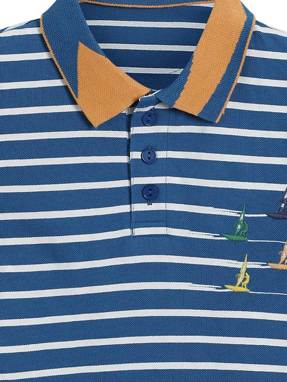 blue cotton tshirt - 17173120 - Zoom Image - 3