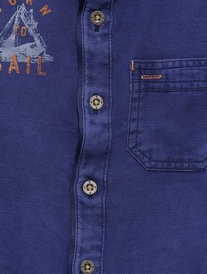 blue cotton shirt - 17173141 - Standard Image - 3