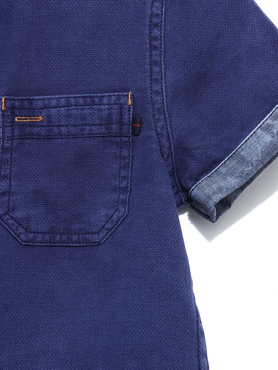 blue cotton shirt - 17173141 - Zoom Image - 4