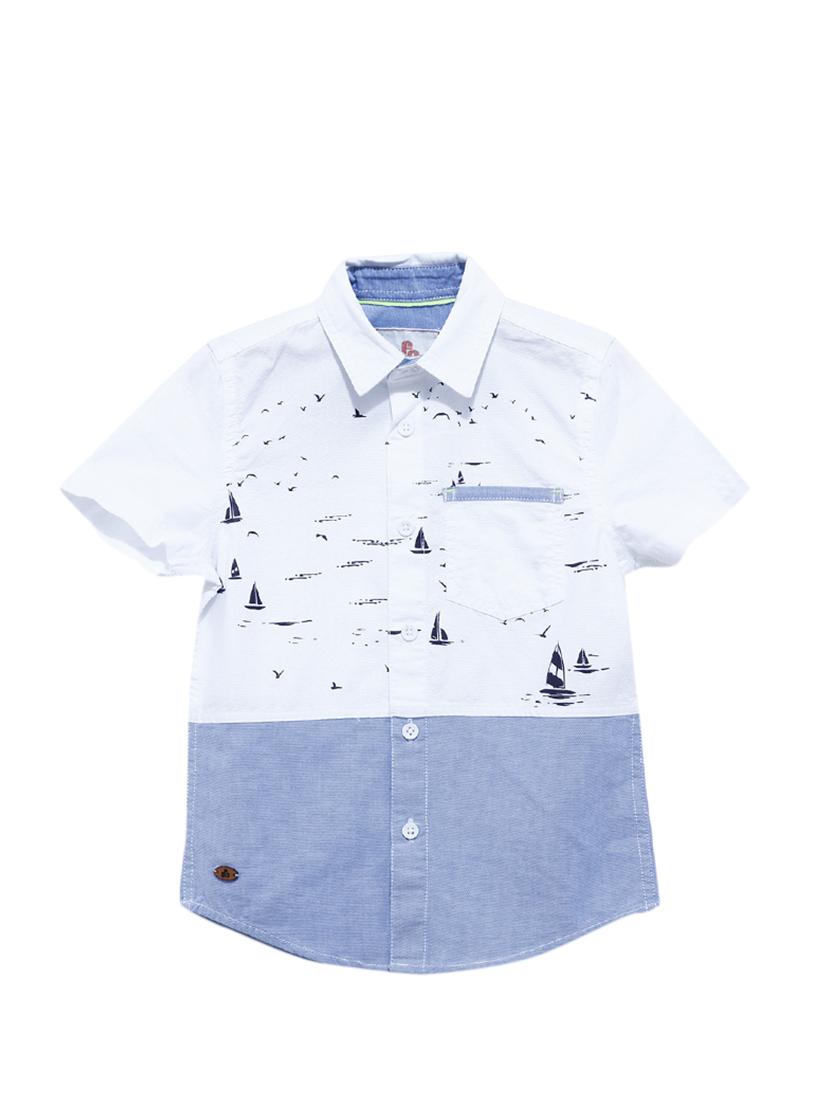blue cotton shirt - 17173149 - Zoom Image - 1