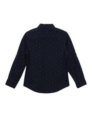 navy blue cotton shirt - 17173150 - Standard Image - 2