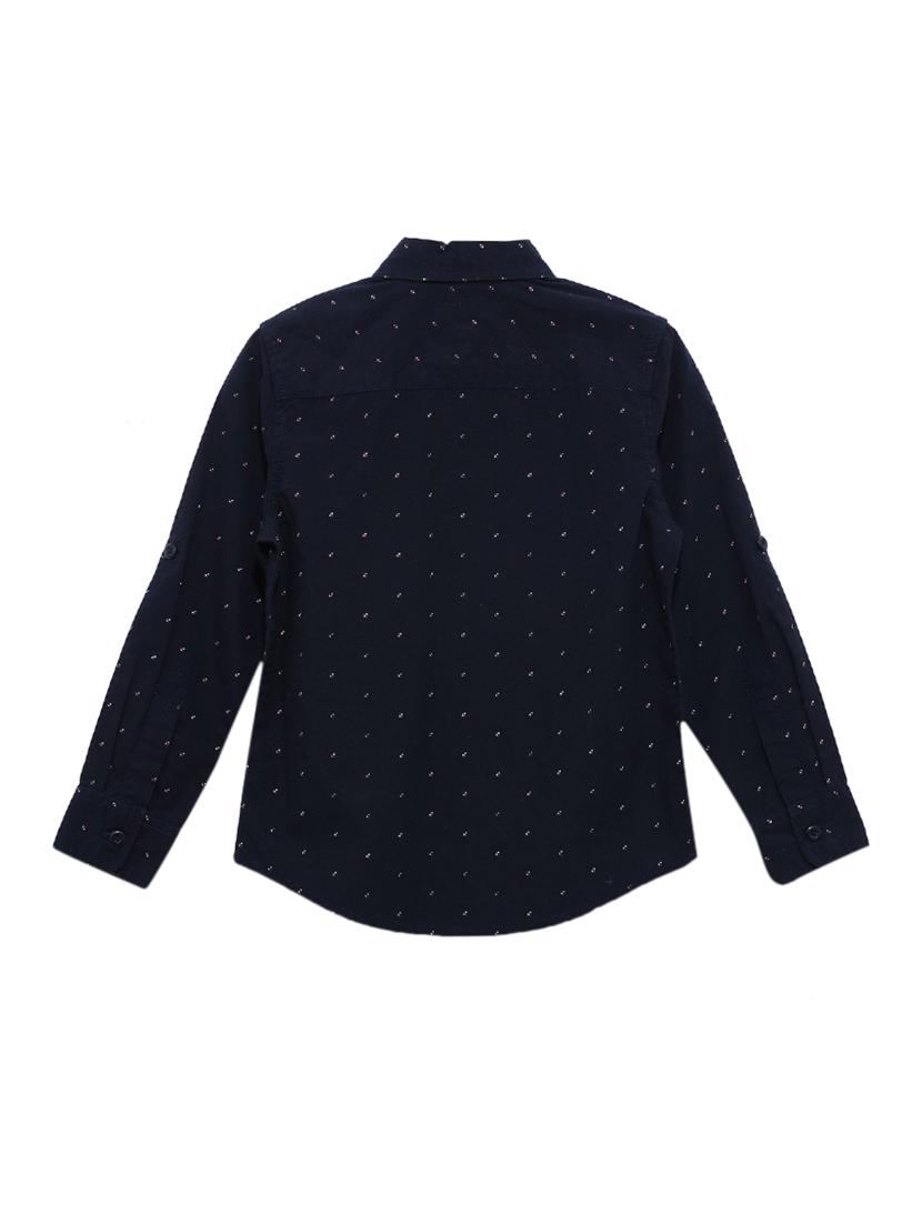 navy blue cotton shirt - 17173150 - Zoom Image - 2