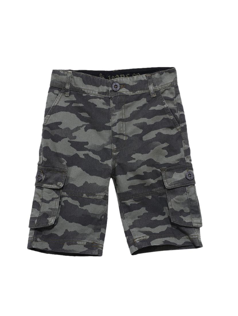 grey cotton shorts - 17173161 - Zoom Image - 1