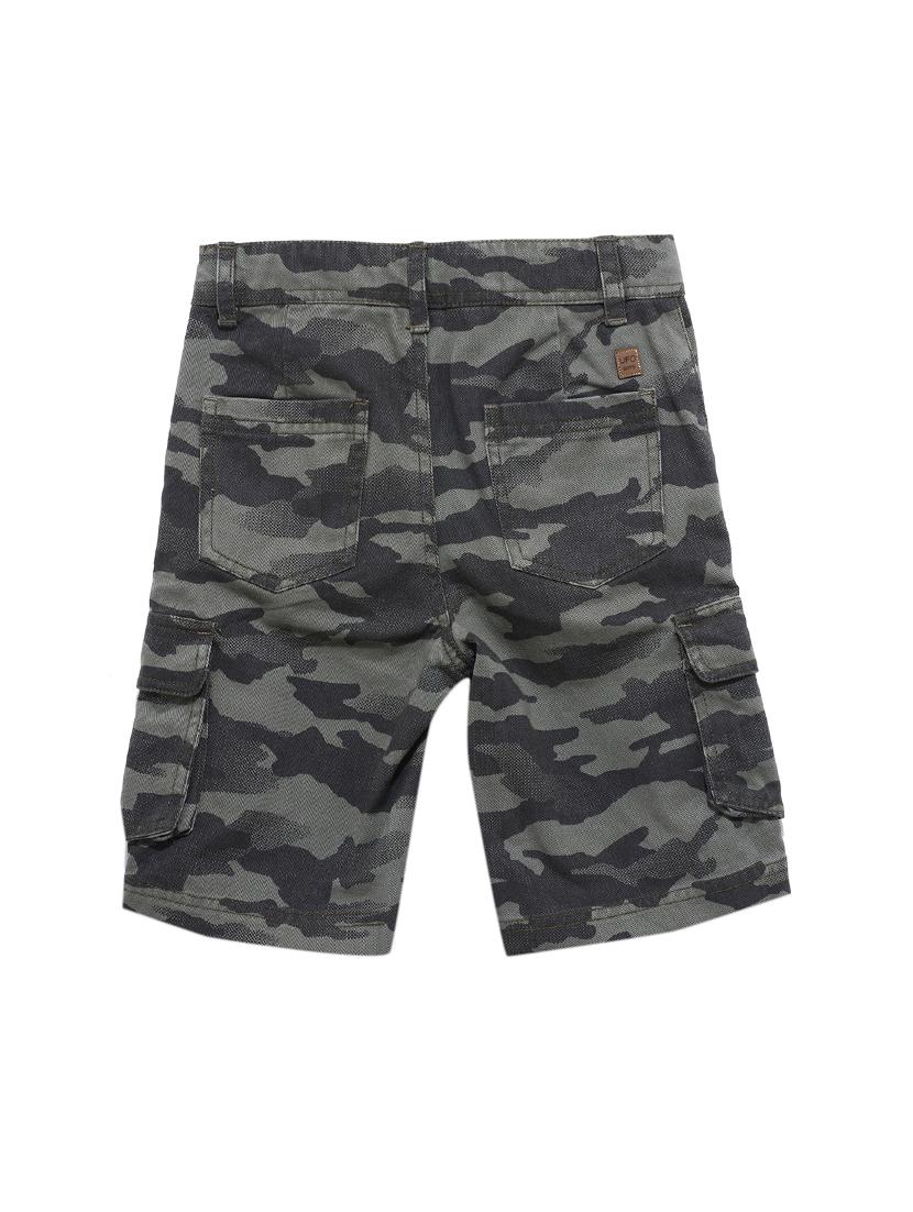 grey cotton shorts - 17173161 - Zoom Image - 2