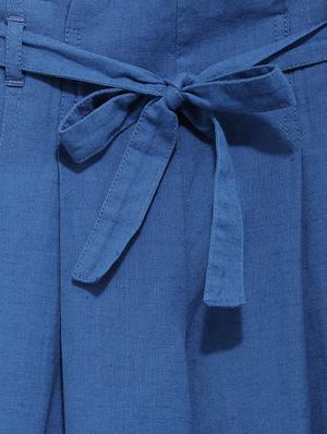 blue viscose palazzo trouser - 17173212 - Standard Image - 3