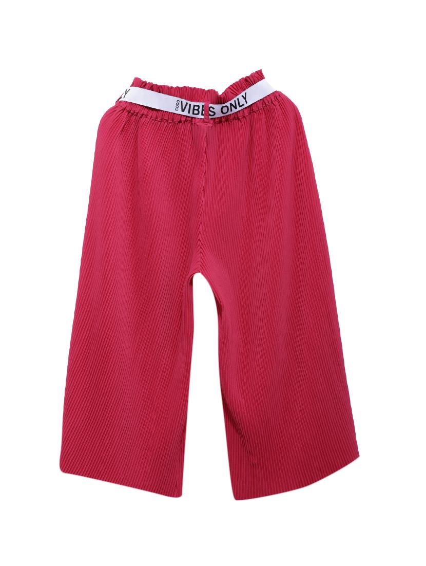 pink polyester palazzo trouser - 17173215 - Zoom Image - 2