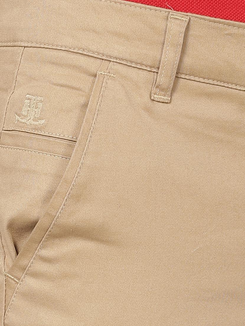 beige solid chinos - 17173603 - Zoom Image - 5