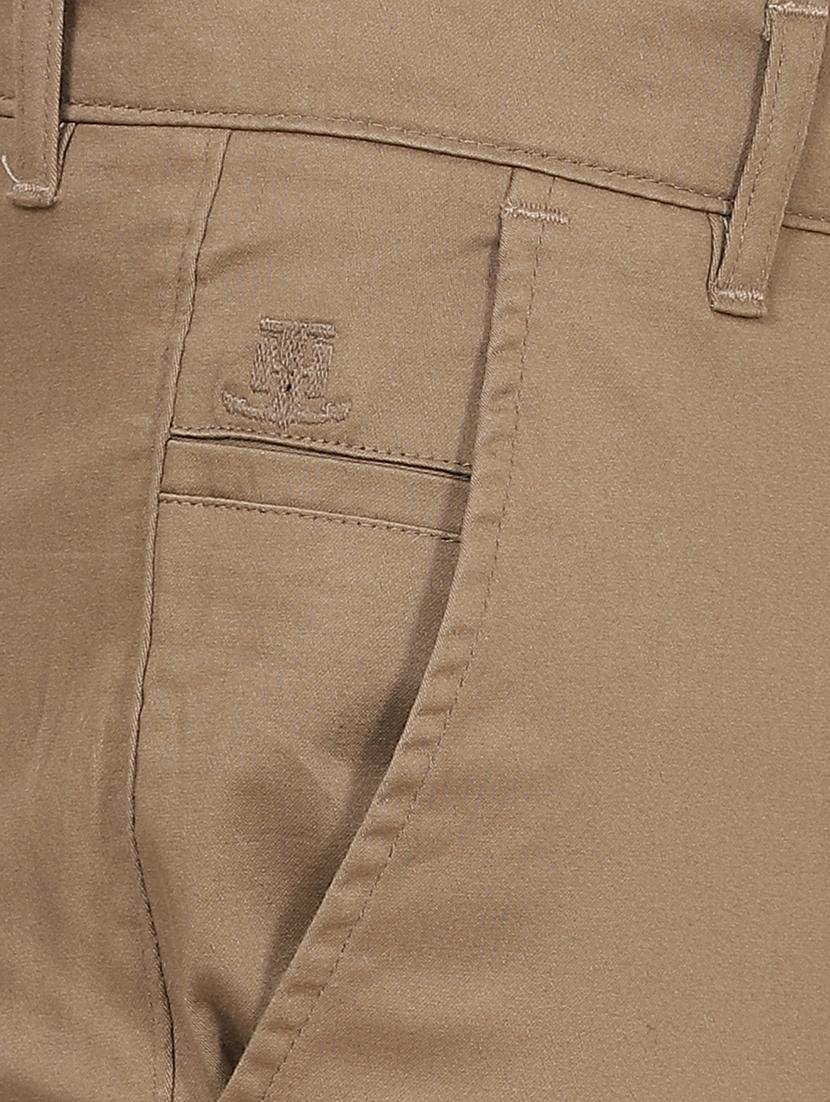 beige solid chinos - 17173607 - Zoom Image - 5