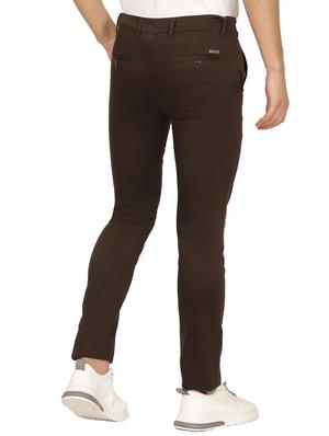 brown solid chinos - 17173608 - Standard Image - 3
