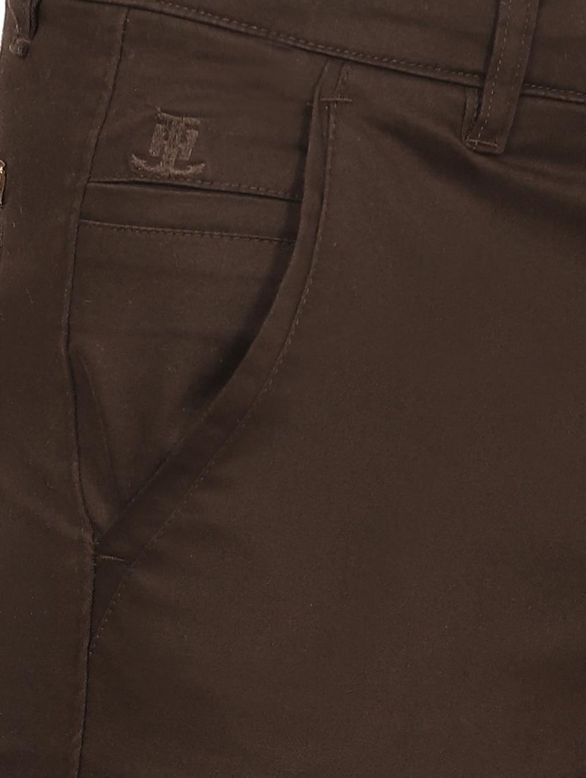 brown solid chinos - 17173608 - Zoom Image - 5