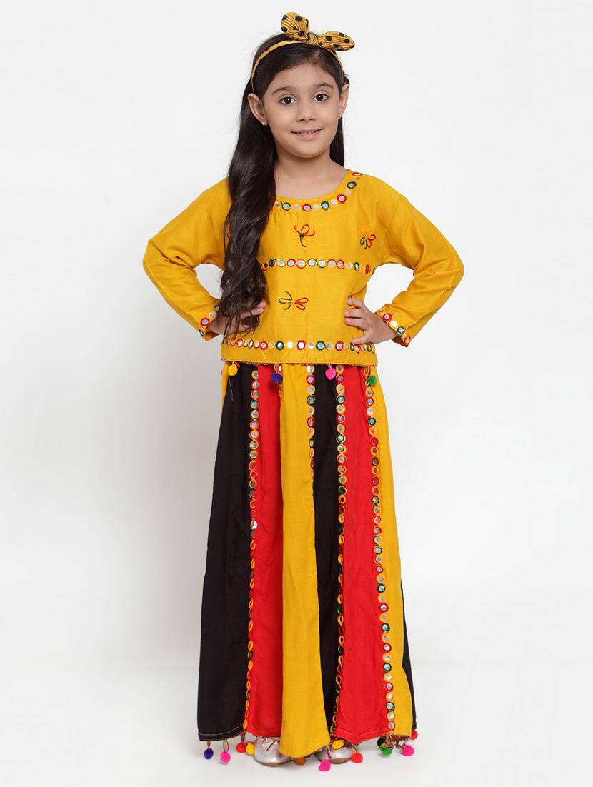 yellow rayon lehnga choli - 17173653 - Zoom Image - 1