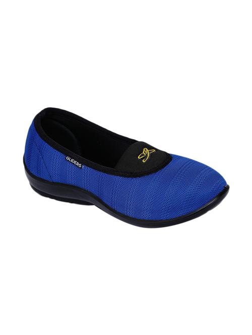 blue slip on ballerinas - 17173670 - Standard Image - 1