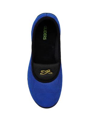 blue slip on ballerinas - 17173670 - Standard Image - 4