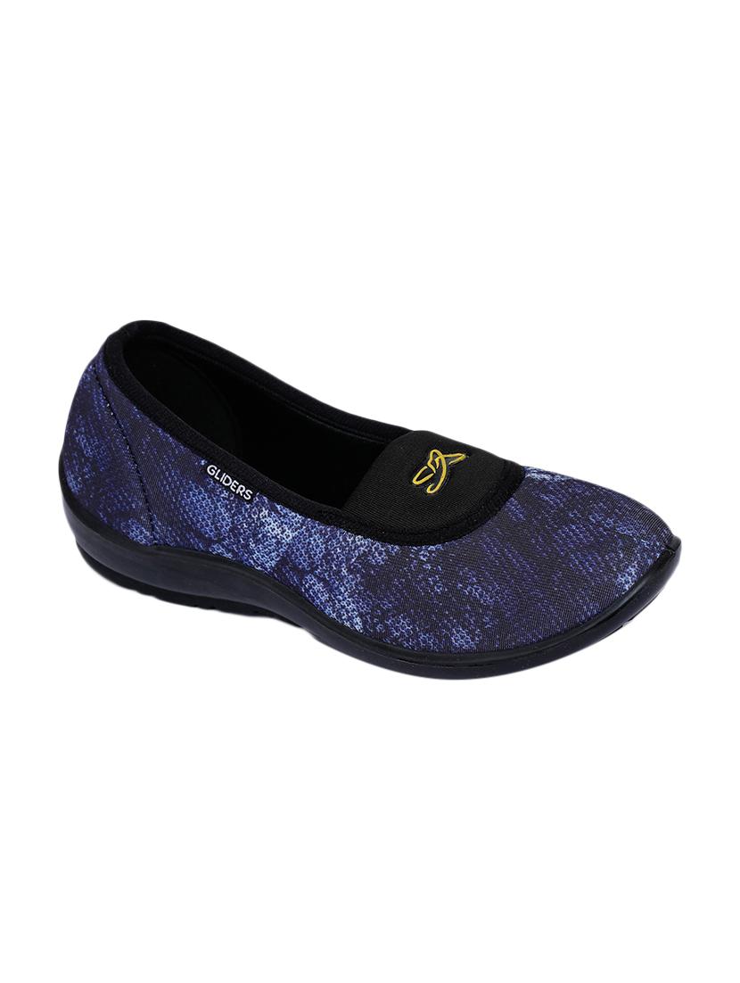 navy slip on ballerinas - 17173676 - Zoom Image - 1