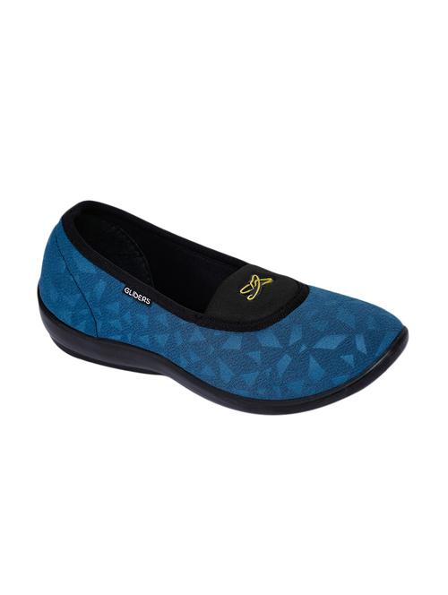 turquoise fabric slip on ballerina - 17173685 - Standard Image - 1