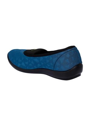 turquoise fabric slip on ballerina - 17173685 - Standard Image - 3
