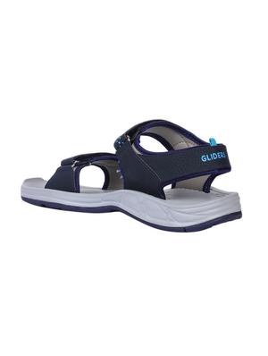 navy pu slip on sandals - 17173712 - Standard Image - 3