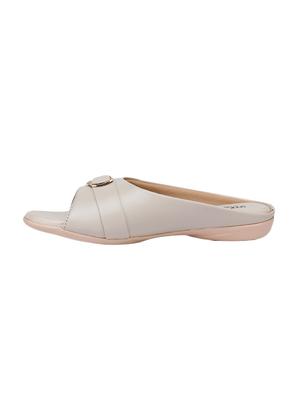 beige pu slippers flip flops - 17173721 - Standard Image - 2