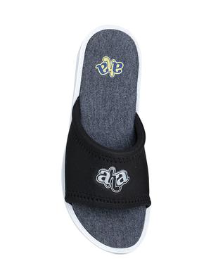 black fabric slippers flip flops - 17173726 - Standard Image - 4