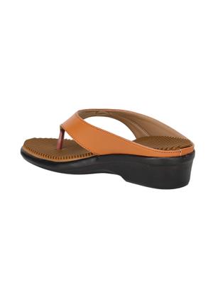 tan pu slippers flip flops - 17173736 - Standard Image - 3