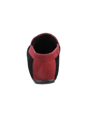 black synthetic slip on loafers - 17173783 - Standard Image - 3