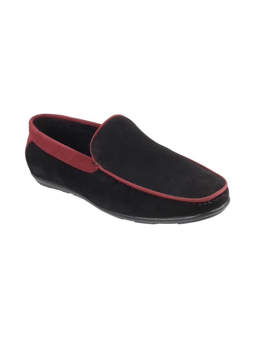 black synthetic slip on loafers - 17173783 - Zoom Image - 1