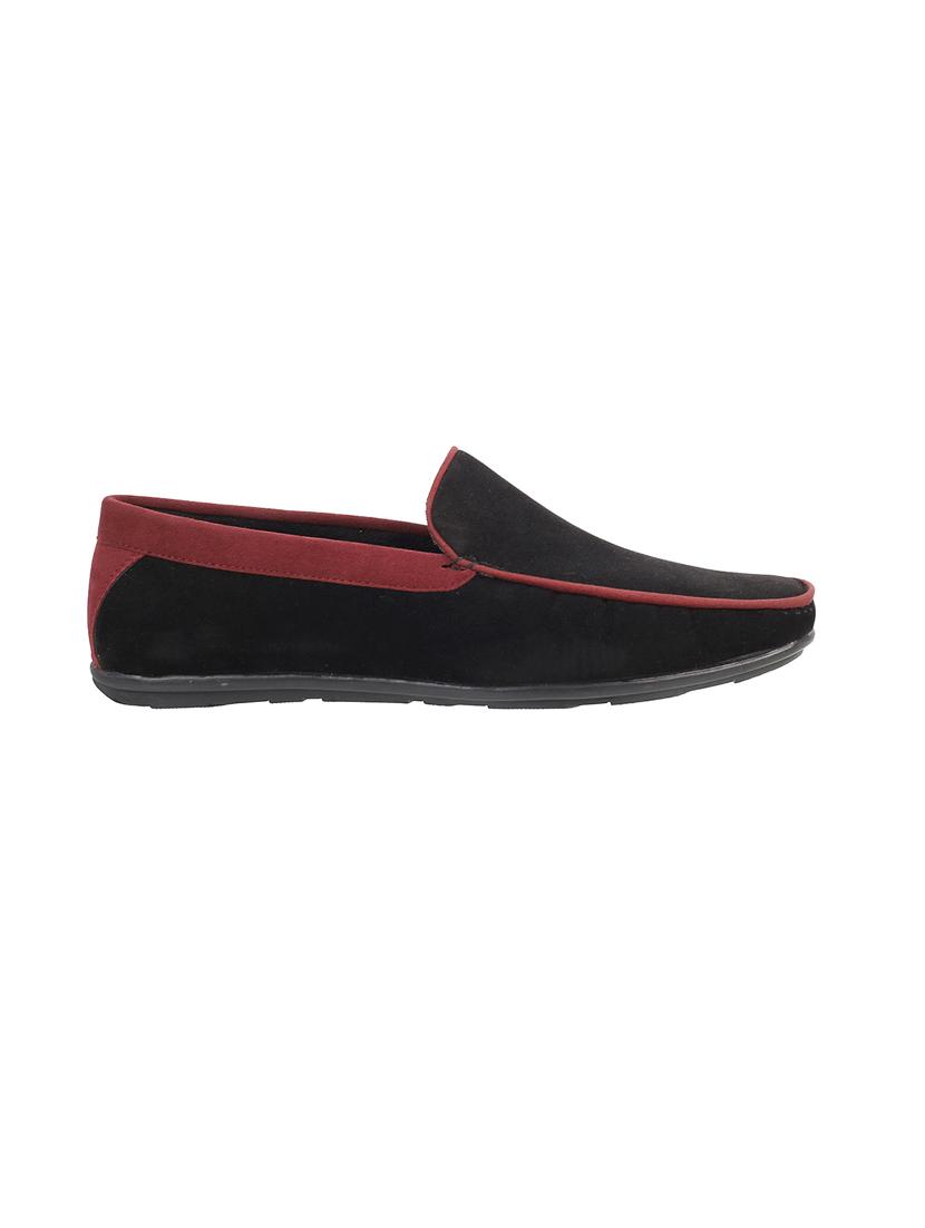 black synthetic slip on loafers - 17173783 - Zoom Image - 2