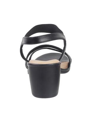 black back strap sandals - 17174427 - Standard Image - 3