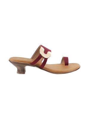 maroon slip on sandals - 17174756 - Standard Image - 2