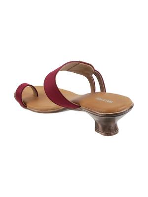 maroon slip on sandals - 17174756 - Standard Image - 3