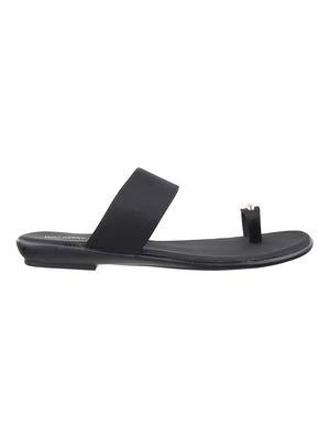 black slip on sandals - 17174849 - Standard Image - 2